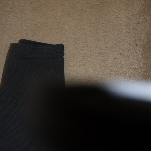 Express Producer Pants. Charcoal Gray Pinstripe Size 34 x 32, high rise - Picture 9 of 14